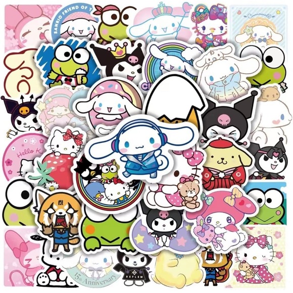 Kawaii 12 Vinyl Stickers - Mystery Bundle - Picture 1 of 8